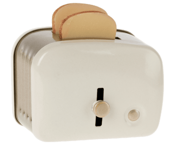 Miniature toaster & bread - Off white - Maileg
